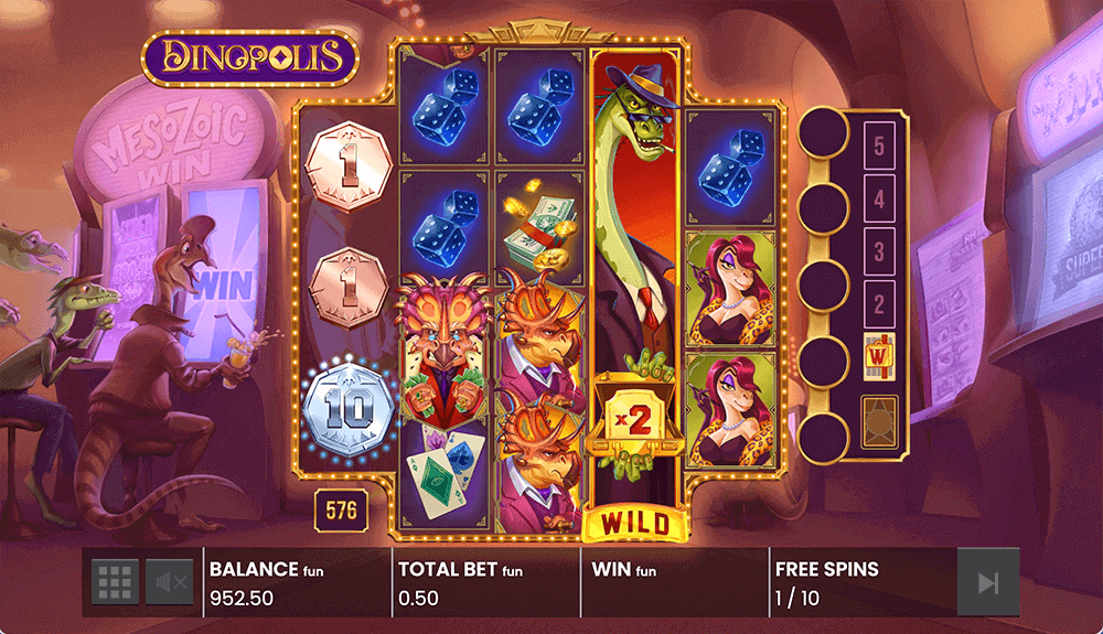 Sticky Stack Wild в Dinopolis